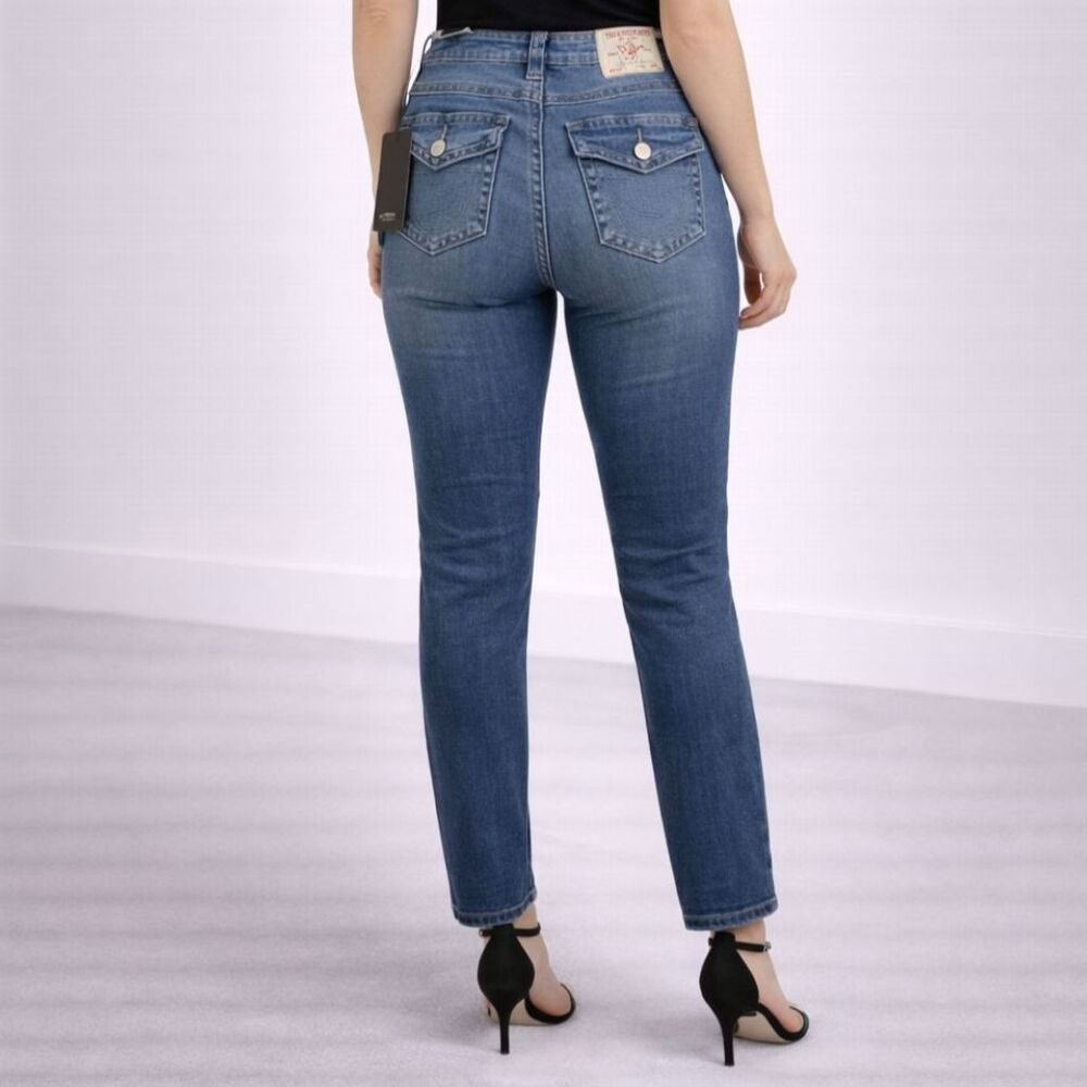 True Religion Stella Mid Rise Skinny Jeans In Humm 25